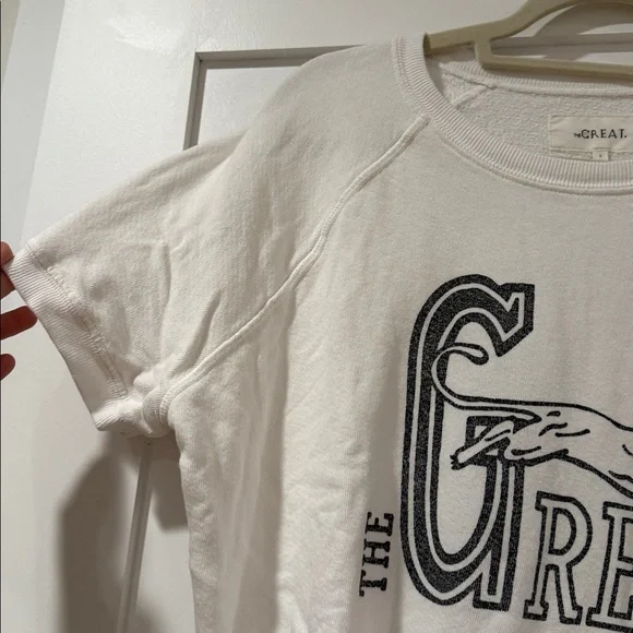 THE GREAT. Short sleeve sweatshirt - Picture 4 of 6